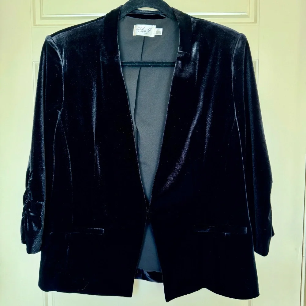 Eliza J Velvet Jacket / Blazer - Large - Picture 5 of 15
